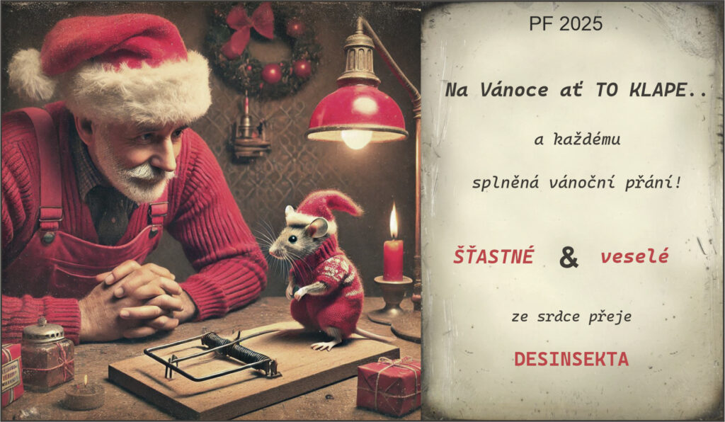 PF 2025 Desinsekta vánoční přání